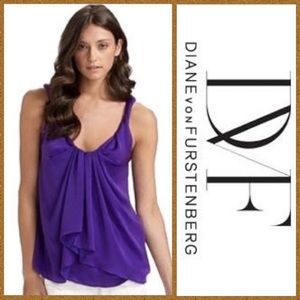 EUC | DVF Pepe Twist-Strip Top